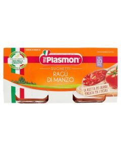 Plasmon Omogeneizzato Sughetti Ragù con Manzo - 2x80 GR