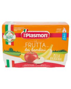 Plasmon Merenda Frutta Mela e Banana - 4X100GR