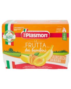 Plasmon Merenda Frutta Albicocca e Banana - 4X100GR