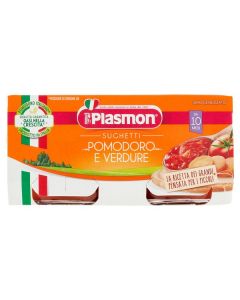 Plasmon Omogeneizzato Sughetto con Pomodoro e Verdure - 2x80 GR