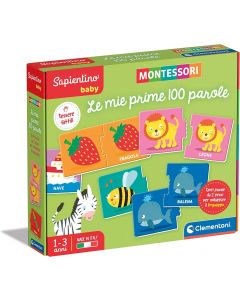 Sapientino Baby Montessori Prime 100 Parole - Clementoni 16412