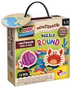 Montessori Baby Legno Puzzle Round - Lisciani 96916