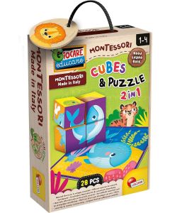 Montessori Baby Legno Cubes Puzzle - 98347