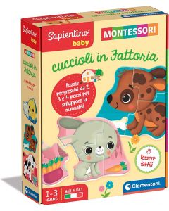 Sapientino Baby Montessori Cuccioli in Fattoria - Clementoni 16410