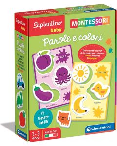 Sapientino Baby Montessori Parole e Colori - Clementoni 16404
