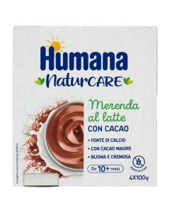 Humana Merenda Latte e Cacao - 4X100GR