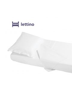 Completo Lettino 3 pz Bianco - Rosa TRISL01             