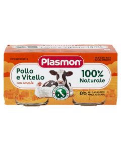 Plasmon Omogeneizzato Carne Pollo & Vitello - 2x80 GR