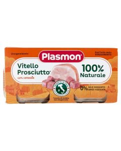 Plasmon Omogeneizzato Carne Vitello & Prosciutto - 2x80 GR