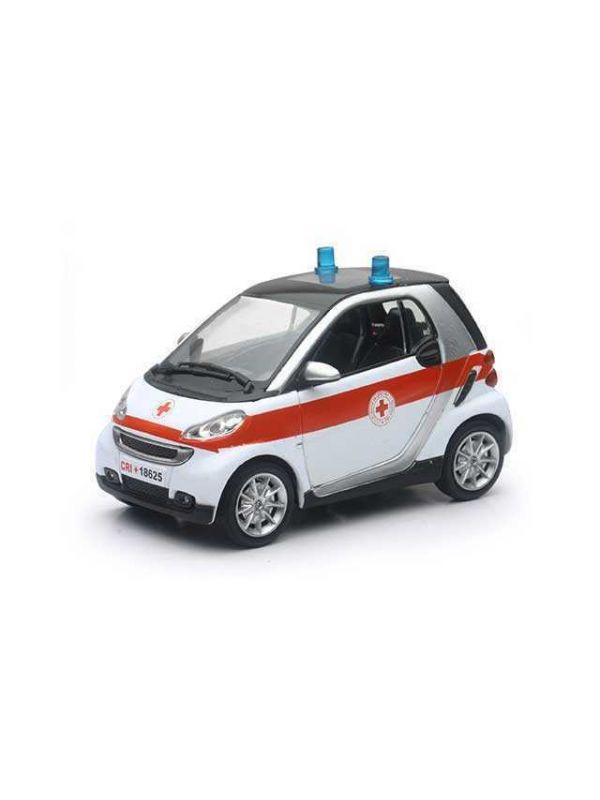 Smart For Two Croce Rossa Italiana Modellino Auto 1:24 - New Ray 71443
