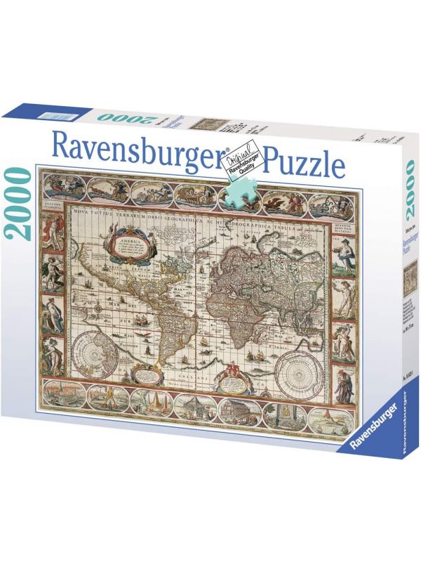 Ravensburger Puzzle 2000 Pezzi, Mappamondo 1650