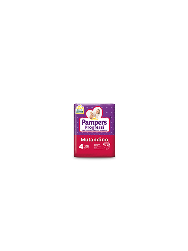 Pampers Pannolini Progressi Mutandino Maxi taglia 4, 19 pz Acquisti online  sempre convenienti