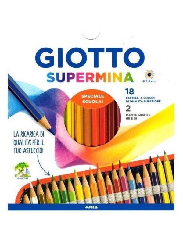 Fila Giotto Supermina 18 Pezzi + 2 Matite