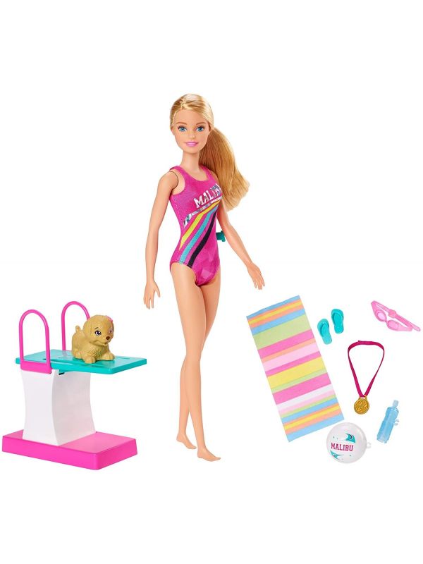 trova il prezzo più basso Barbie Nuotatrice In Costume Da Bagno -GHK23