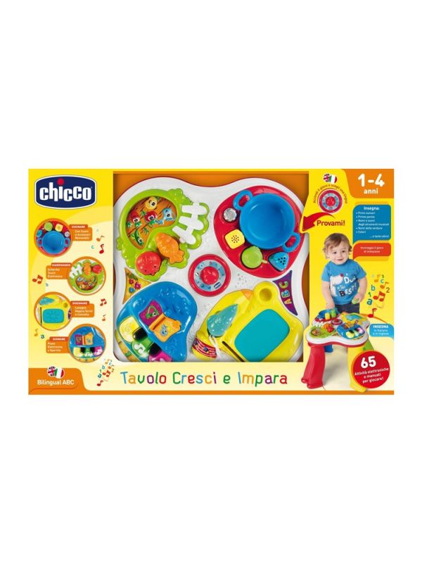 Gioco educativo bilingue Ita e Inglese 1-4 anni Chicco CHICCO Tavolo cresci e impara 