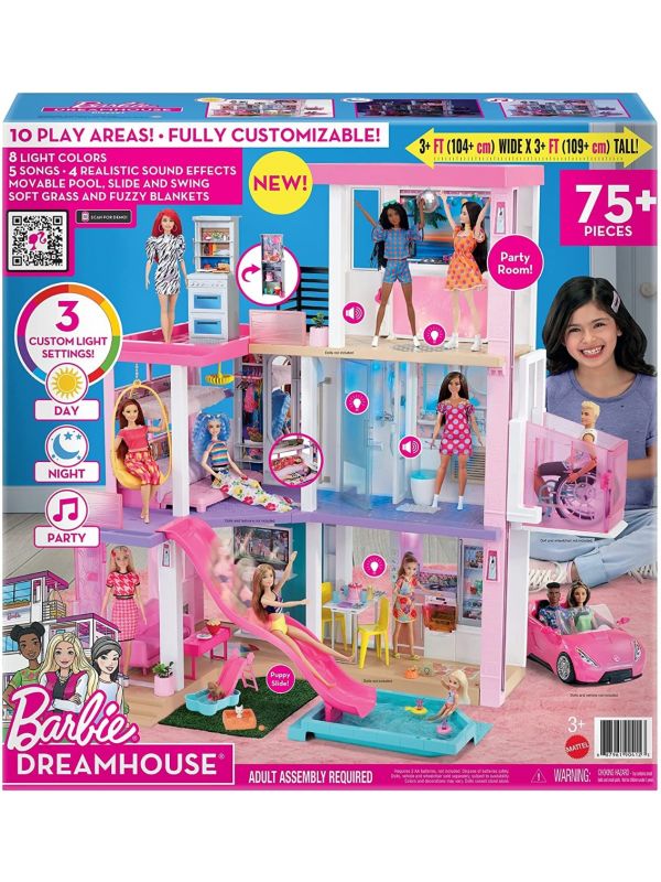 Barbie - Casa dei Sogni - 75 Accessori, Luci Regolabili, Musiche e