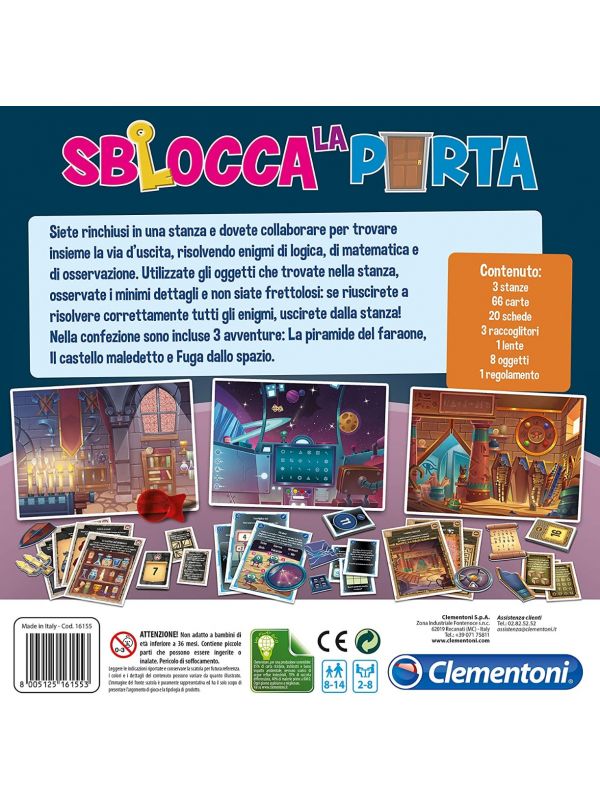 Clementoni- Party Games-Sblocca la Porta