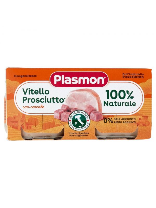 Plasmon Omogeneizzato Carne Vitello & Prosciutto - 2x80 GR