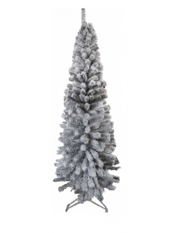 Albero di Natale SLIM FIT Innevato 210 cm