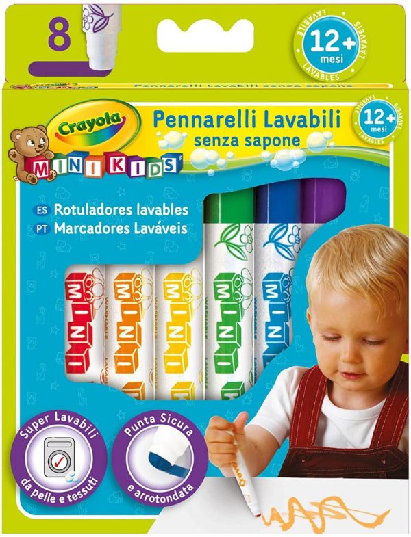 Pennarelli Mini Kids Inchiostro Super Lavabile - Crayola 8324