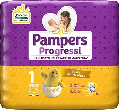 Pampers Pampers Progressi Pannolini Newborn Taglia 1 4 Pacchi 112 Pannolini 2-5 kg 