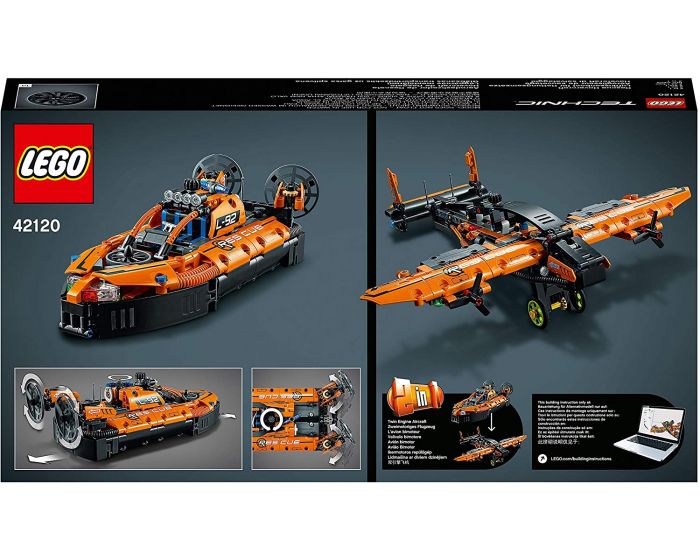 LEGO Technic Hovercraft di Salvataggio e Aereo Bimotore - 42120