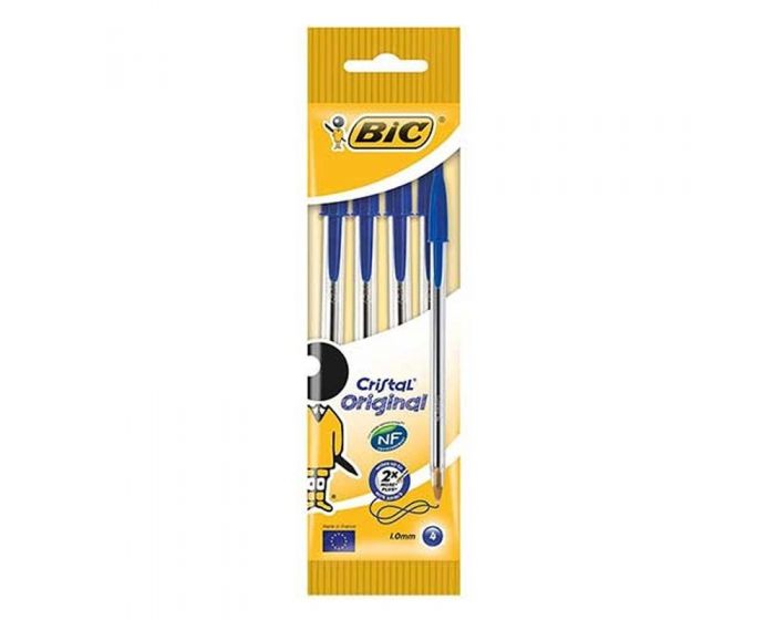 Bic Penna Cristal Original Blu - 4 PZ