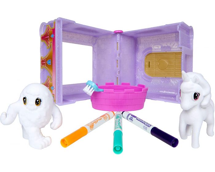 Washimals CASTELLO Crayola CRAYOLA per Colorare e Fare il Bagnetto ai Cuccioli 