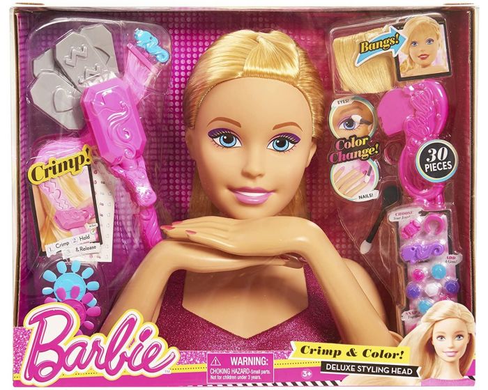 Barbie - tête à coiffer multicolore Barbie