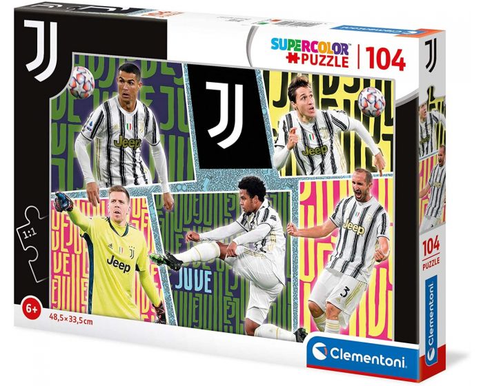 Clementoni- Supercolor Puzzle Juventus - 104 Pezzi