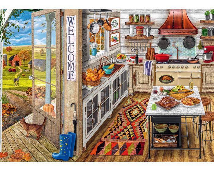 Ravensburger Puzzle 1000 Pezzi, Country Kitchen