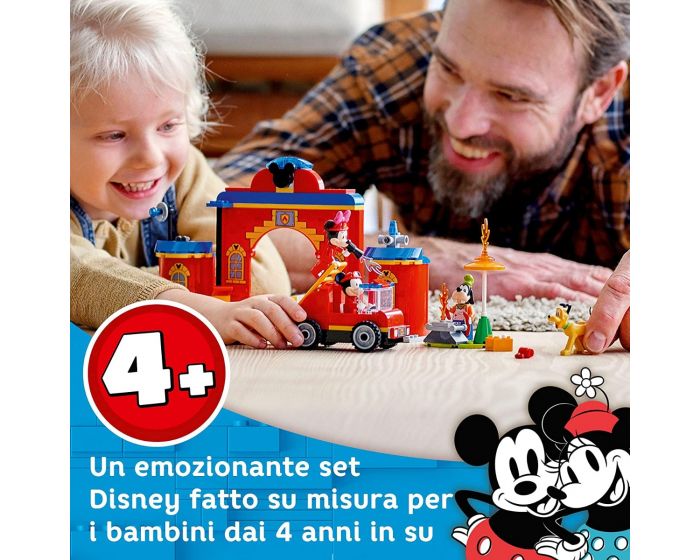 LEGO Disney Mickey and Friends Autopompa e Caserma di Topolino e i Suoi  Amici
