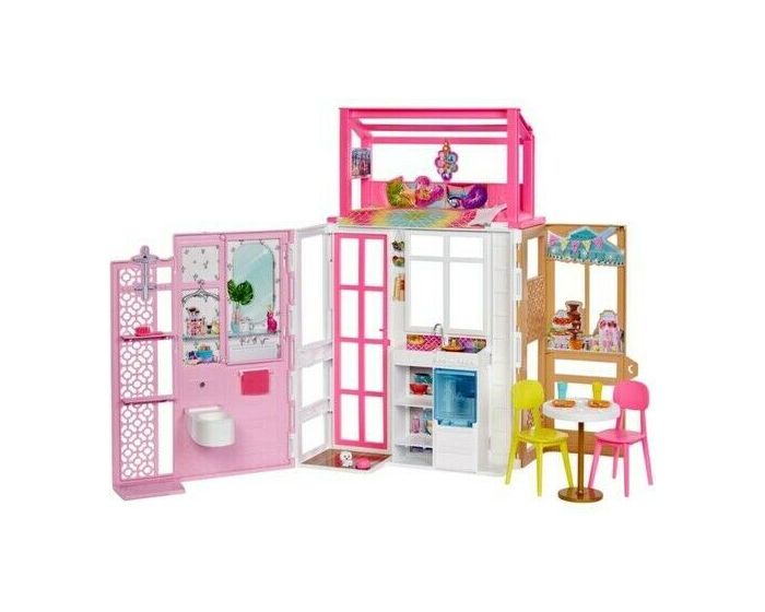 Barbie Camper Dei Sogni Playset 7 Aree di gioco con 60+ Accessori